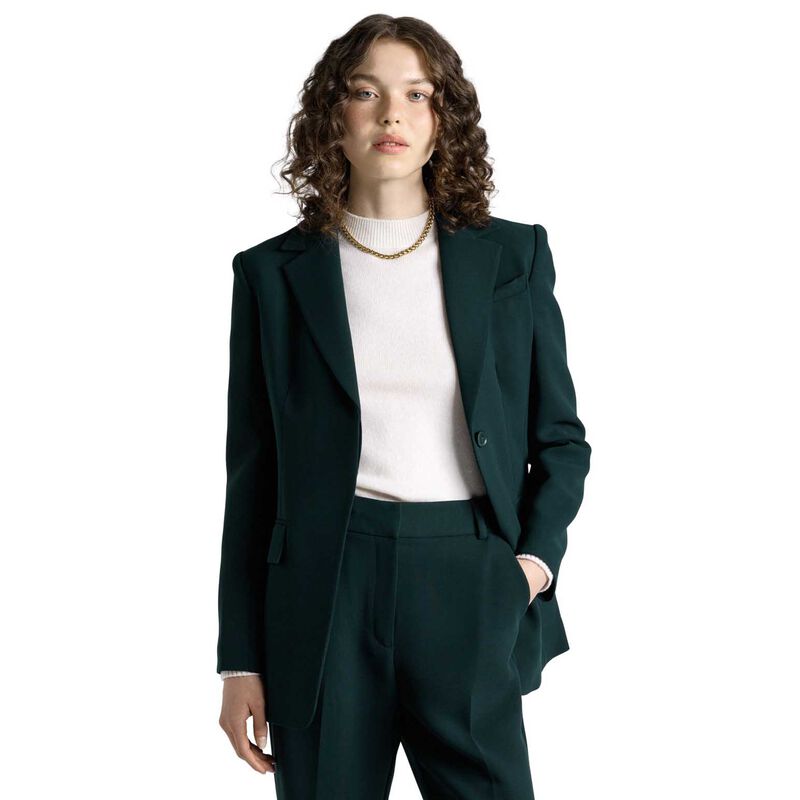 Cue Jade Double Weave Blazer image number 0